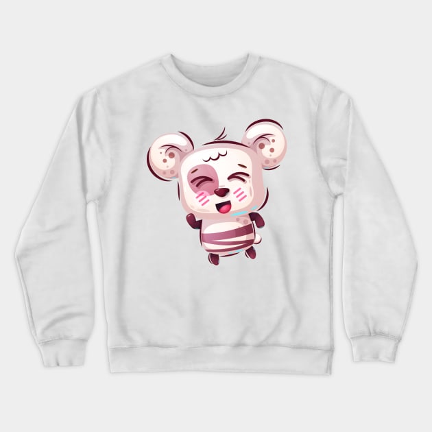 Running Panda Crewneck Sweatshirt by P-ashion Tee